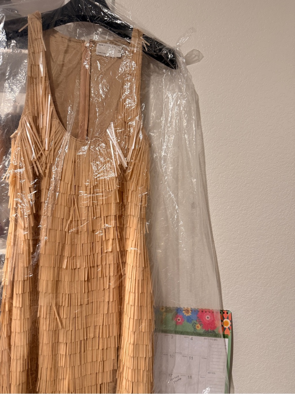 ASOS Beige Fringe Sequin Mini Dress - Picture 8 of 8